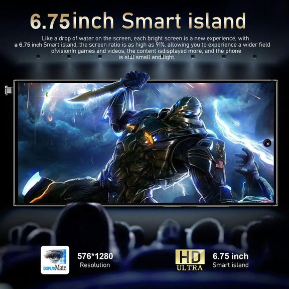 S24 Ultra / S7, 4GB+128GB, 6.75 inch Android 10 MTK6750 Octa Core, Network: 4G, Dual SIM, Plug:US Plug(Green)