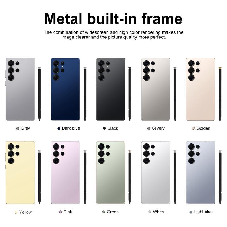 S25 Ultra / S11, 4GB+64GB, 6.75 inch Android 12 MTK6762 Octa Core, Network: 4G, Dual SIM, Plug:US Plug(Yellow)