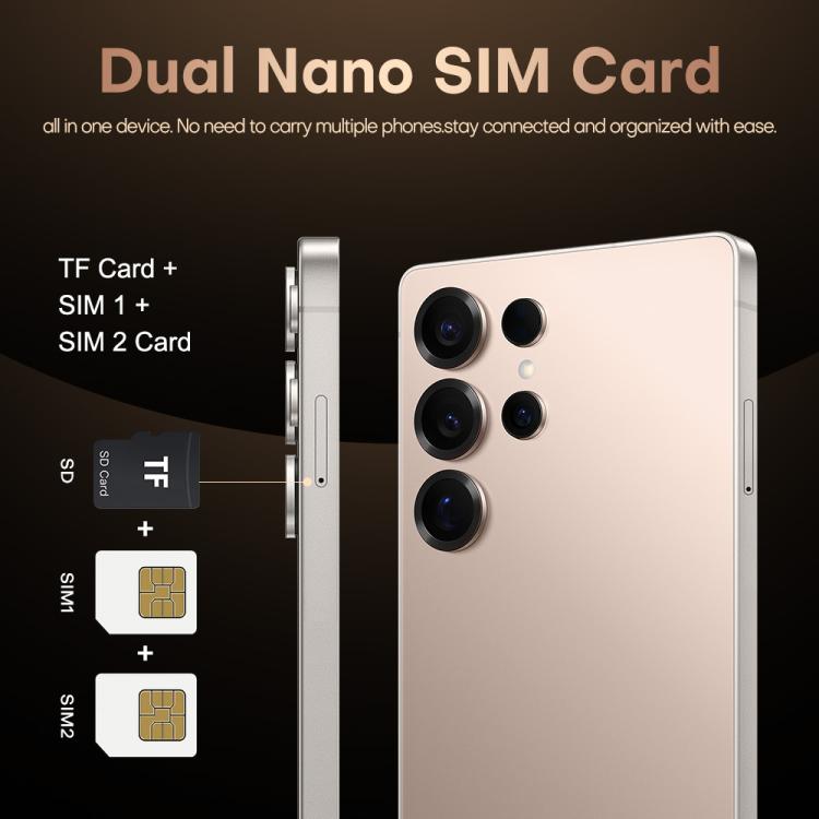 S25 Ultra / B9, 2GB+16GB, 6.75 inch Android 8.1 MTK6739 Quad Core, Network: 4G, Dual SIM, Plug:US Plug(Titanium Silver Blue)