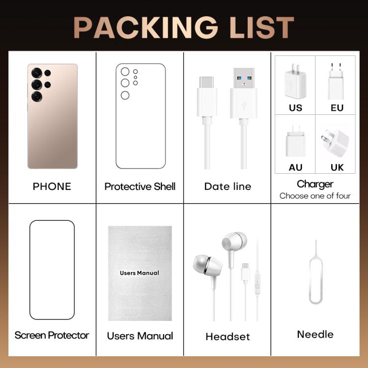 S25 Ultra / B9, 2GB+16GB, 6.75 inch Android 8.1 MTK6739 Quad Core, Network: 4G, Dual SIM, Plug:UK Plug(Titanium Silver Blue)
