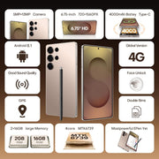 S25 Ultra / B9, 2GB+16GB, 6.75 inch Android 8.1 MTK6739 Quad Core, Network: 4G, Dual SIM, Plug:UK Plug(Titanium Silver Blue)