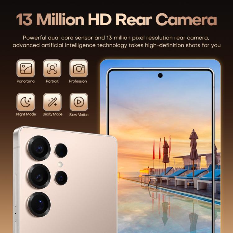 S25 Ultra / B9, 2GB+16GB, 6.75 inch Android 8.1 MTK6739 Quad Core, Network: 4G, Dual SIM, Plug:US Plug(Titanium Silver Blue)