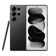 S25 Ultra / Q25, 4GB+64GB, 6.75 inch Android 12 MTK6762 Octa Core, Network: 4G, Dual SIM, with Stylus Pen, Plug:EU Plug(Titanium Black)