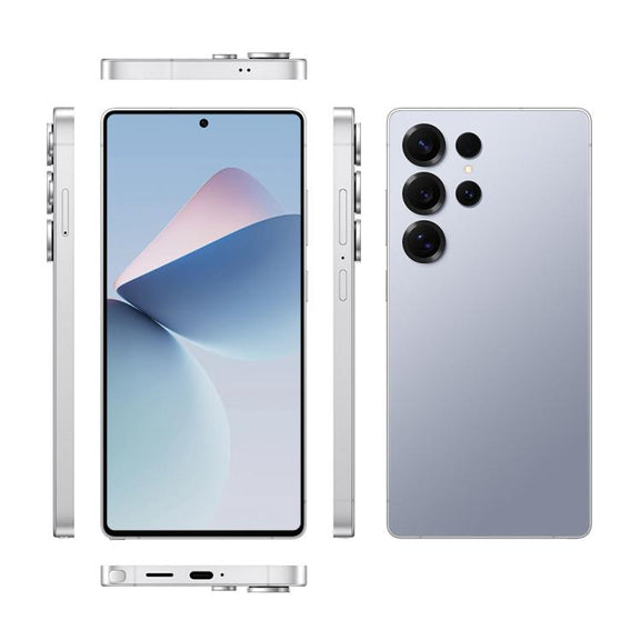 S25 Ultra / Q25, 4GB+64GB, 6.75 inch Android 12 MTK6762 Octa Core, Network: 4G, Dual SIM, with Stylus Pen, Plug:US Plug(Titanium Silver Blue)
