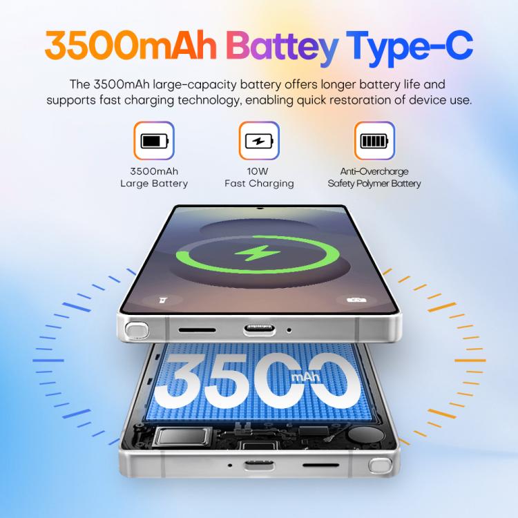 S25 Ultra / Q25, 4GB+64GB, 6.75 inch Android 12 MTK6762 Octa Core, Network: 4G, Dual SIM, with Stylus Pen, Plug:EU Plug(Titanium Black) - free shipping - PMc TechLife - Order now!