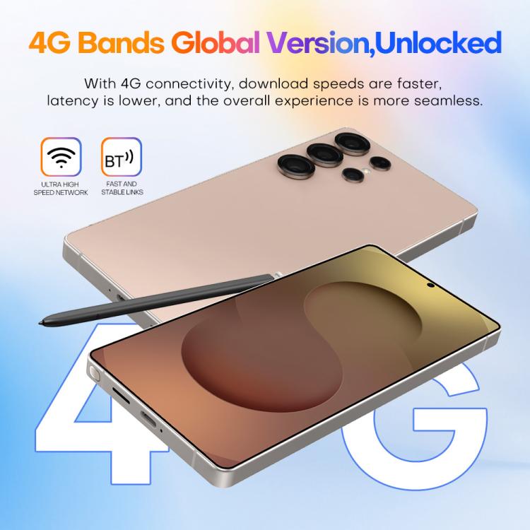 S25 Ultra / Q25, 4GB+64GB, 6.75 inch Android 12 MTK6762 Octa Core, Network: 4G, Dual SIM, with Stylus Pen, Plug:EU Plug(Titanium Black)