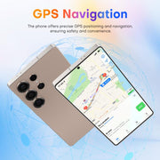 S25 Ultra / Q25, 4GB+64GB, 6.75 inch Android 12 MTK6762 Octa Core, Network: 4G, Dual SIM, with Stylus Pen, Plug:US Plug(Titanium Silver Blue)
