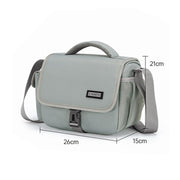 CADeN D27-1 Portable Digital Camera Bag with Strap, Size:26 x 21 x 15cm Grey