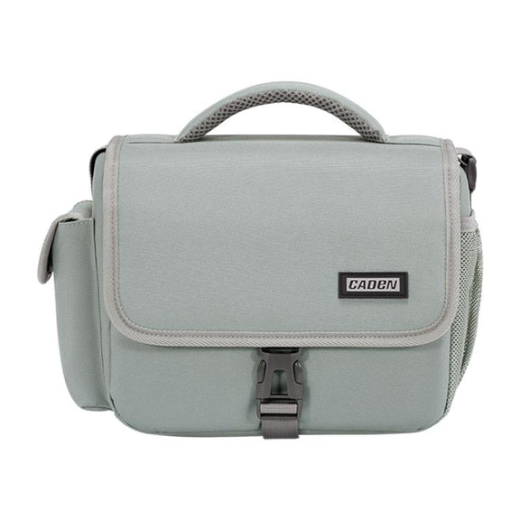 CADeN D27-1 Portable Digital Camera Bag with Strap, Size:26 x 21 x 15cm Grey