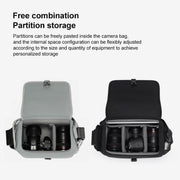 CADeN D27-1 Portable Digital Camera Bag with Strap, Size:31 x 21 x 17cm Black