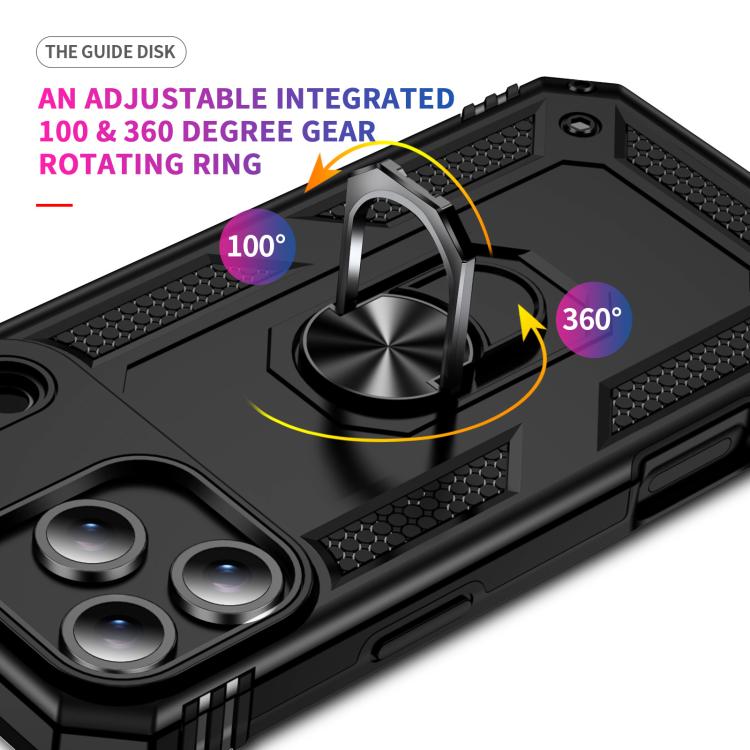 For iPhone 17 Air Shockproof TPU Hybrid PC Phone Case with Holder(Black) - free shipping - PMc TechLife - Order now!