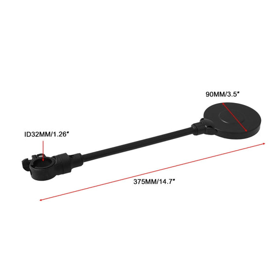 Pair Mountain Bike / Electric Motorcycle Multifunctional Adjustable Handlebar Rearview Mirror