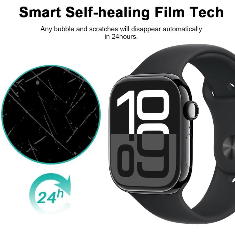 For Apple Watch Series 10 46mm 5pcs xDfind Soft Hydrogel Film Full Cover Front Protector - free shipping - PMc TechLife - Order now!