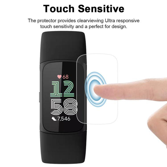 For Fitbit Charge 6 5pcs xDfind Soft Hydrogel Film Full Cover Front Protector