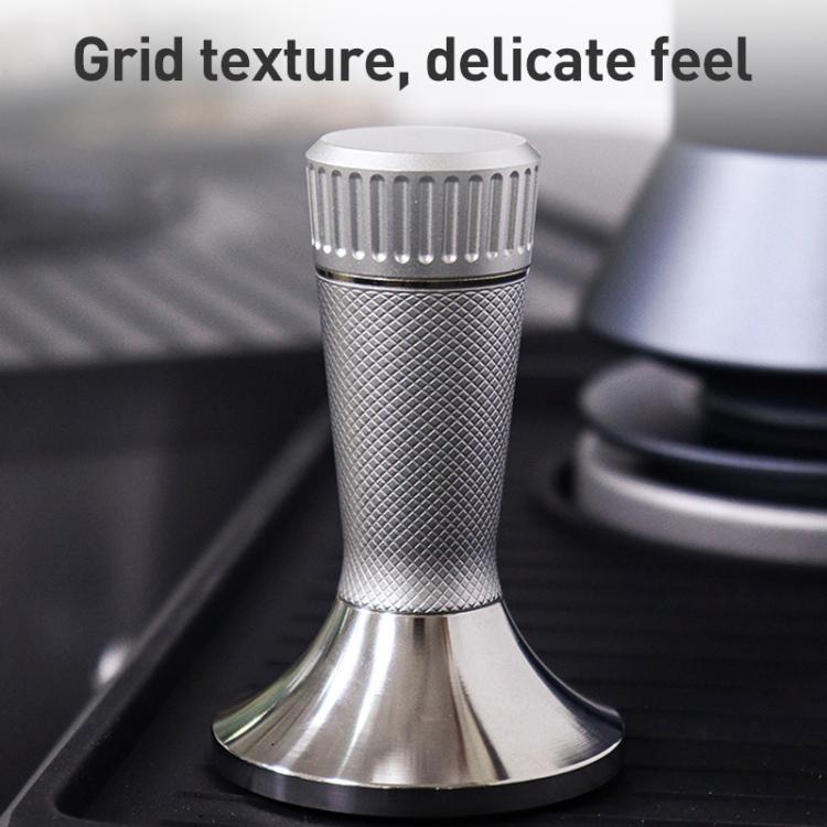58.3mm Mesh Texture Coffee Powder Pressing Hammer Stainless Steel Cloth Powder(Silver)