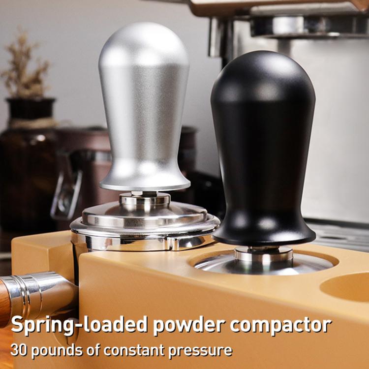 Stainless Steel Coffee Powder Hammer Pressure Powder Tampon, Size:53mm Black - free shipping - PMC TechLife - Order now!