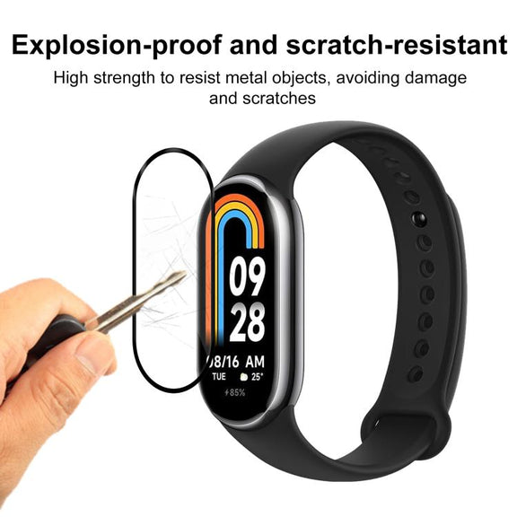 For Xiaomi Mi Band 8 NFC 2pcs xDfind Curved 3D Composite Material Soft Film Screen Protector