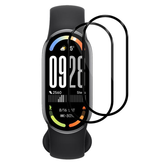 For Xiaomi Smart Band 10 2pcs xDfind Curved 3D Composite Material Soft Film Screen Protector