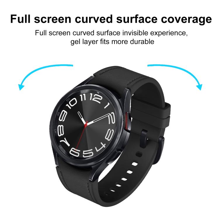 For Samsung Galaxy Watch6 Classic 43mm 2pcs xDfind Curved 3D Composite Material Soft Film Screen Protector