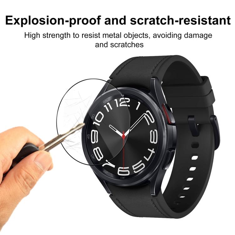 For Samsung Galaxy Watch6 Classic 43mm 2pcs xDfind Curved 3D Composite Material Soft Film Screen Protector