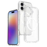 For iPhone 17 Scratchproof PC Hybrid TPU Magsafe Phone Case(Transparent)