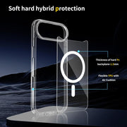 For iPhone 17 Air Scratchproof PC Hybrid TPU Magsafe Phone Case(Transparent)