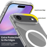For iPhone 17 Air Scratchproof PC Hybrid TPU Magsafe Phone Case(Transparent)