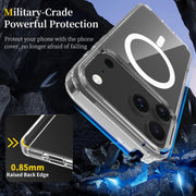 For iPhone 17 Pro Max Scratchproof PC Hybrid TPU Magsafe Phone Case(Transparent)