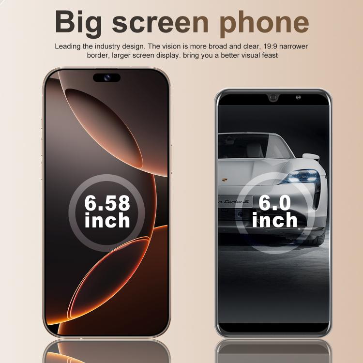 A16 Pro Max / PDA89-B, 4GB+64GB, 6.58 inch Android 10 MTK6739 Quad Core, Network: 4G, OTG, Dual SIM, Plug:AU Plug(Black)