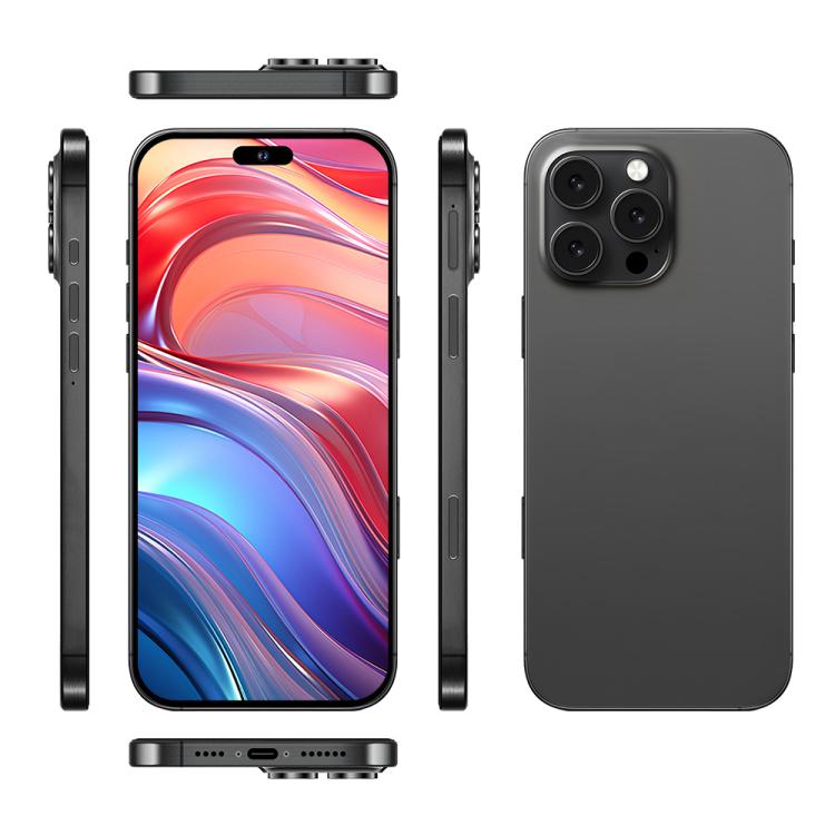 I16 Pro Max / PDQ6, 4GB+64GB, 6.58 inch Android 10 MTK6739 Quad Core, Network: 4G, Dual SIM, Plug:EU Plug(Black) - free shipping - PMc TechLife - Order now!