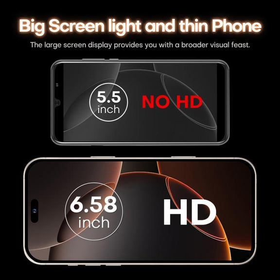 I16 Pro Max / PDQ6, 4GB+64GB, 6.58 inch Android 10 MTK6739 Quad Core, Network: 4G, Dual SIM, Plug:US Plug(Gold)