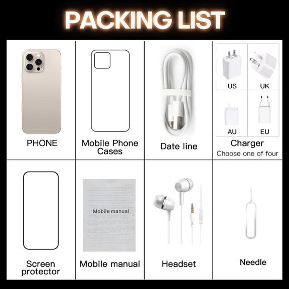 I16 Pro Max / PDQ6, 4GB+64GB, 6.58 inch Android 10 MTK6739 Quad Core, Network: 4G, Dual SIM, Plug:US Plug(White)