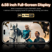 I16 Pro Max / PDQ6, 4GB+64GB, 6.58 inch Android 10 MTK6739 Quad Core, Network: 4G, Dual SIM, Plug:US Plug(White)