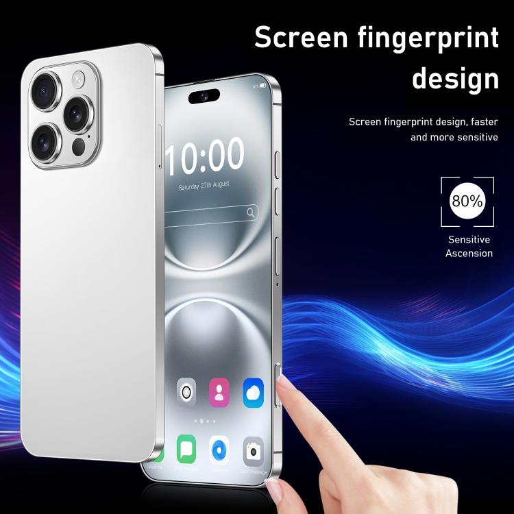 I16 Pro Max / RAi3, 3GB+64GB, 6.56 inch Android 10 MTK6739 Quad Core, Network: 4G, Dual SIM, Plug:AU Plug(White)