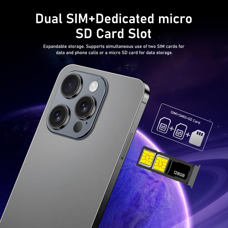 I16 Pro Max / RAi3, 3GB+64GB, 6.56 inch Android 10 MTK6739 Quad Core, Network: 4G, Dual SIM, Plug:AU Plug(White) - free shipping - PMc TechLife - Order now!