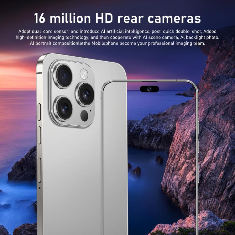 I16 Pro Max / RAi3, 3GB+64GB, 6.56 inch Android 10 MTK6739 Quad Core, Network: 4G, Dual SIM, Plug:EU Plug(Black) - free shipping - PMc TechLife - Order now!