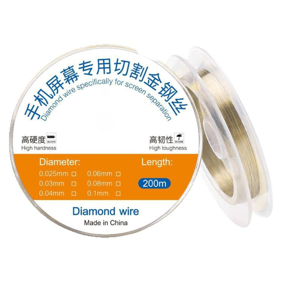 200m Screen Separation Specifically Diamond Cutting Wire, Diameter:0.025mm