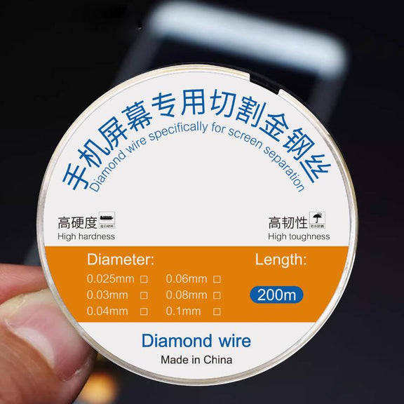 200m Screen Separation Specifically Diamond Cutting Wire, Diameter:0.025mm