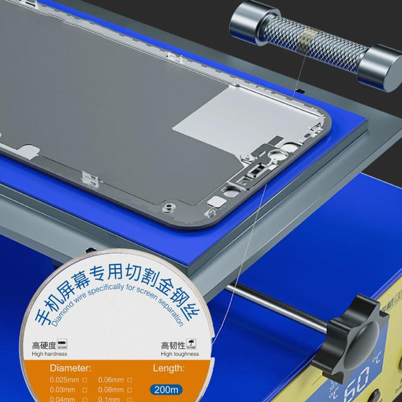 200m Screen Separation Specifically Diamond Cutting Wire, Diameter:0.025mm