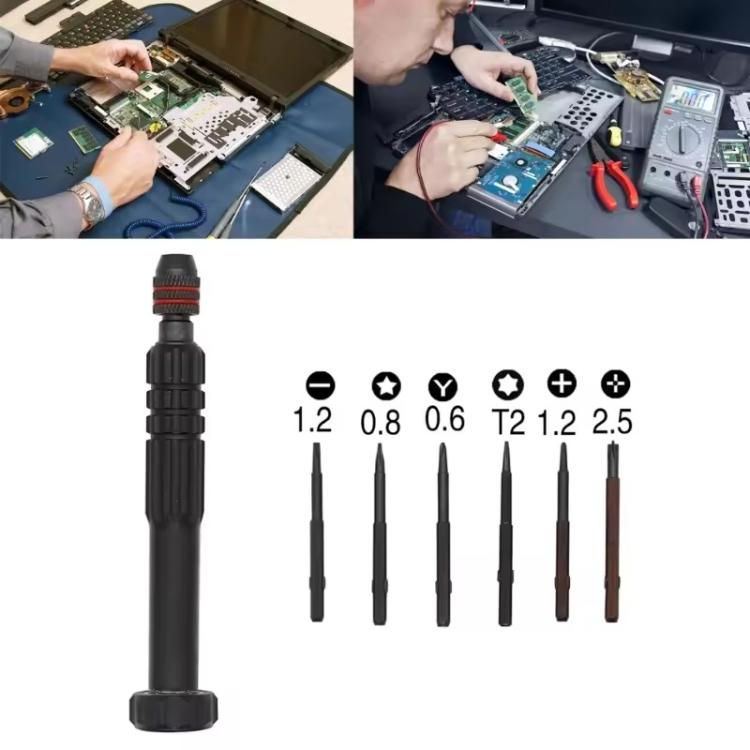 6 in 1 Aluminum Alloy Screwdriver Set - free shipping - PMC TechLife - Order now!