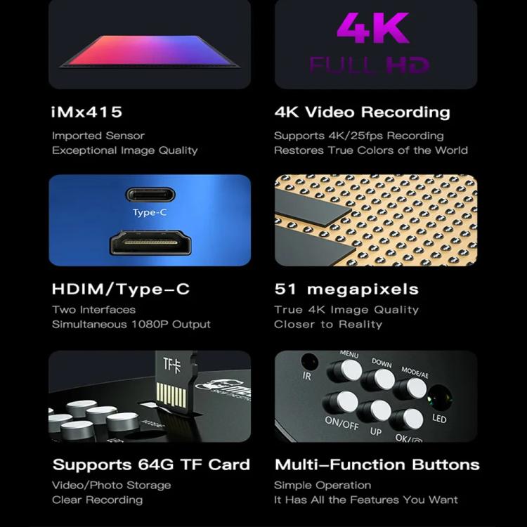 Mechanic MOS 4K IMX415 Sensor 51MP Ultra HD Industry Microscope Camera - free shipping - PMC TechLife - Order now!