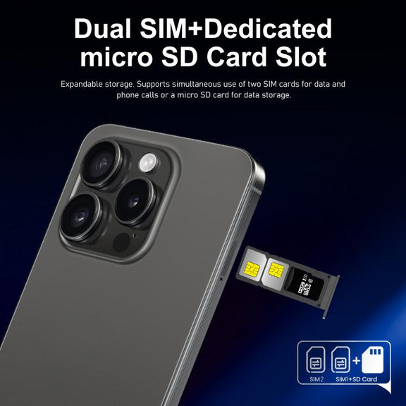 I16 Pro Max / ZPT93, 2GB+16GB, 6.26 inch Android 8.1 MTK6737 Quad Core, Network: 4G, Dual SIM, Plug:AU Plug(Grey)
