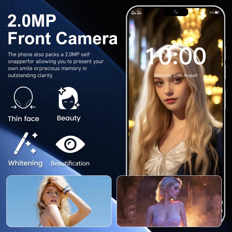 I16 Pro Max / ZPT93, 2GB+16GB, 6.26 inch Android 8.1 MTK6737 Quad Core, Network: 4G, Dual SIM, Plug:UK Plug(Grey)