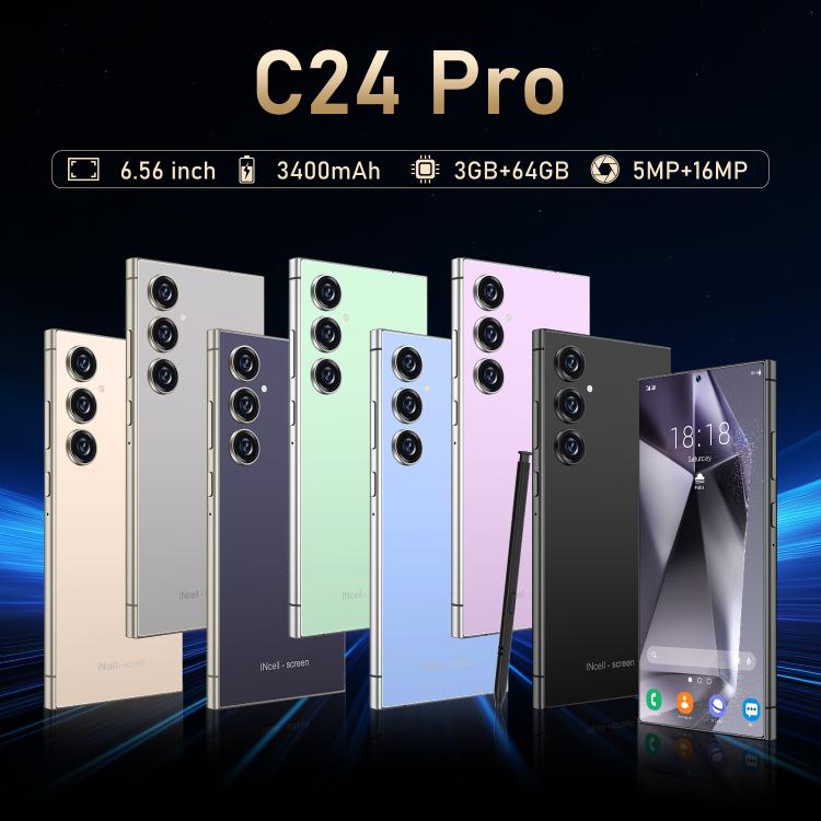 C24 Pro / S3-3, 3GB+64GB, 6.56 inch Android 10 MTK6739 Quad Core, Network: 4G, Dual SIM, Plug:US Plug(Pink) - free shipping - PMc TechLife - Order now!