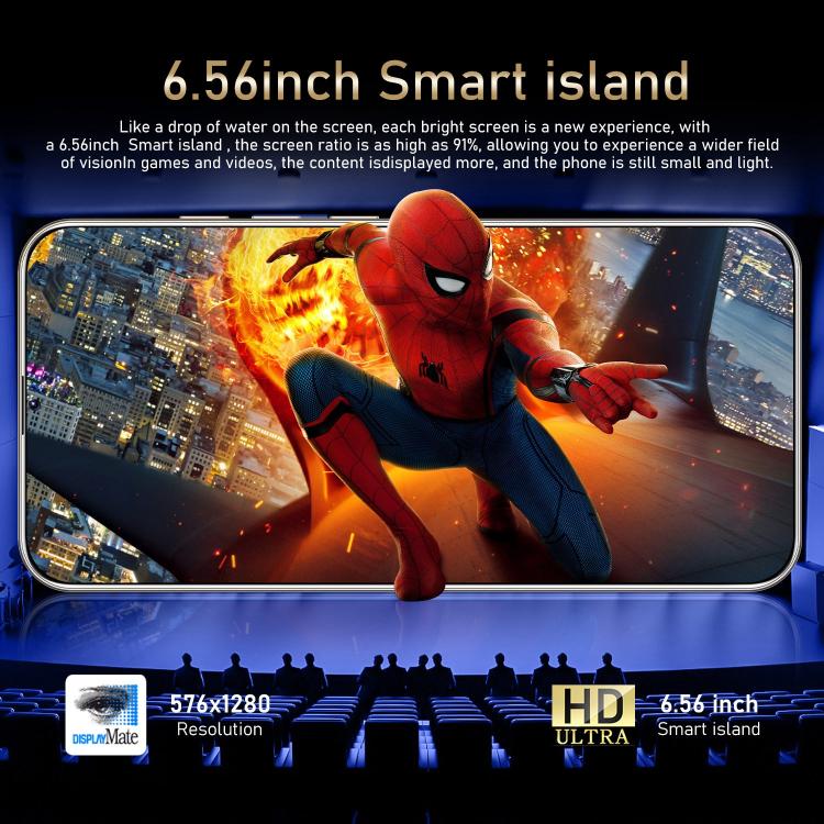 S24 Ultra / ZKU213, 2GB+16GB, 6.56 inch Android 8.1 MTK6580A Quad Core, Network: 3G, Dual SIM, Plug:US Plug(White) - free shipping - PMc TechLife - Order now!