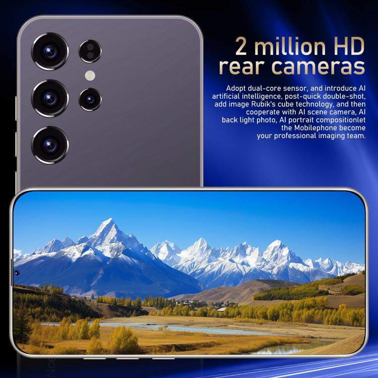 S24 Ultra / ZKU213, 2GB+16GB, 6.56 inch Android 8.1 MTK6580A Quad Core, Network: 3G, Dual SIM, Plug:US Plug(Grey) - free shipping - PMc TechLife - Order now!