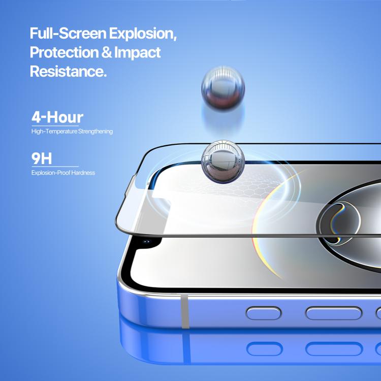 For iPhone 16e DUX DUCIS Roga Series 2.5D HD Fully Transparent Tempered Screen Protector with Dust Removal Quick-Attach Box - free shipping - PMc TechLife - Order now!