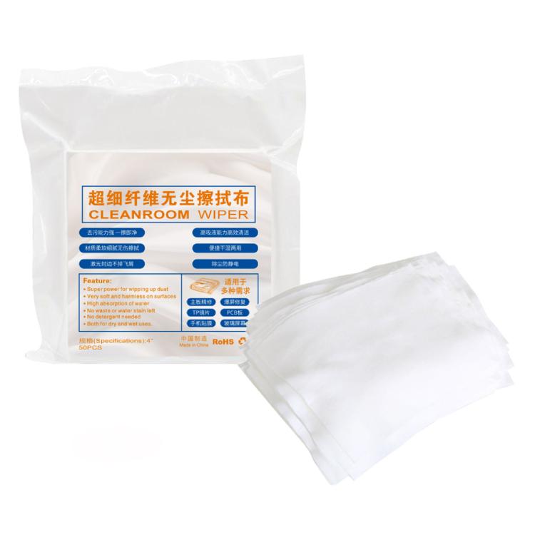 50 in 1 Anti-static 4 inch Ultra-fine Dust-free Wiping Cloth - free shipping - PMC TechLife - Order now!