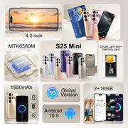 S25 Mini / ZKM10, 2GB+16GB, 4.0 inch Android 10 MTK6580M Quad Core, Network: 3G, Dual SIM(Black)