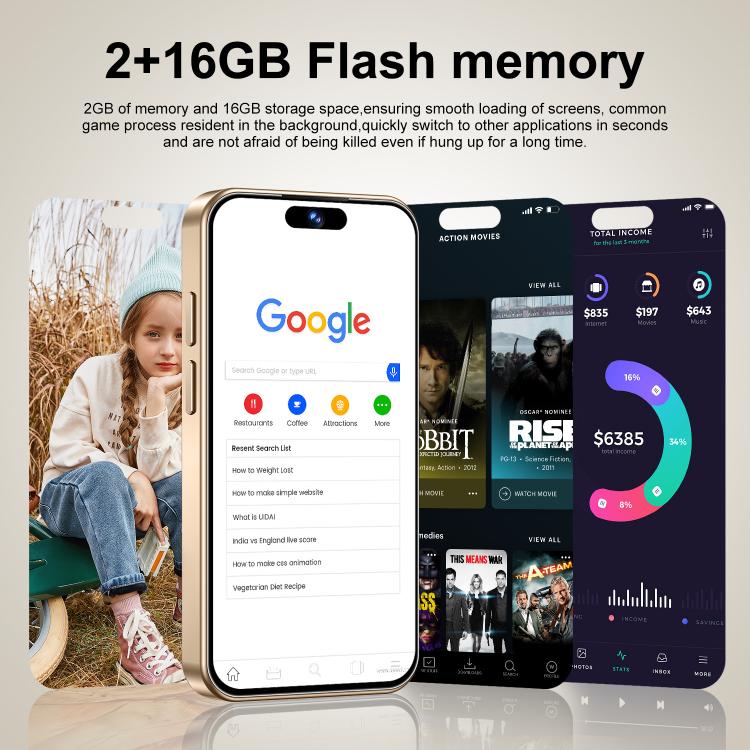 S25 Mini / ZKM10, 2GB+16GB, 4.0 inch Android 10 MTK6580M Quad Core, Network: 3G, Dual SIM(Grey)